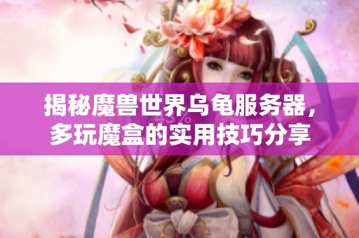 揭秘魔兽世界乌龟服务器，多玩魔盒的实用技巧分享