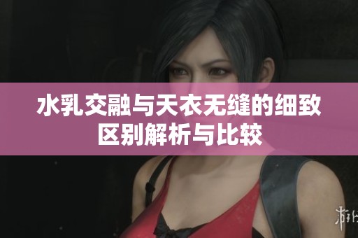 水乳交融与天衣无缝的细致区别解析与比较