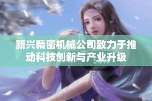 新兴精密机械公司致力于推动科技创新与产业升级