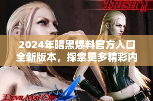2024年暗黑爆料官方入口全新版本，探索更多精彩内容