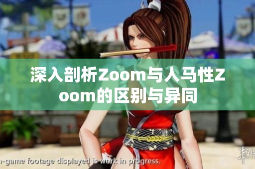 深入剖析Zoom与人马性Zoom的区别与异同