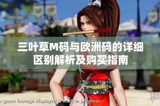 三叶草M码与欧洲码的详细区别解析及购买指南