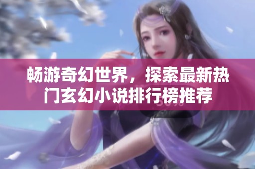 畅游奇幻世界，探索最新热门玄幻小说排行榜推荐