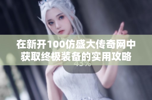 在新开100仿盛大传奇网中获取终极装备的实用攻略