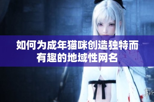 如何为成年猫咪创造独特而有趣的地域性网名