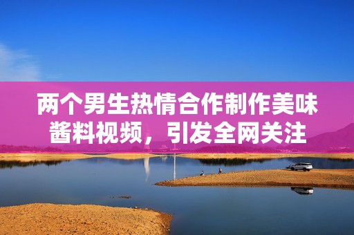 两个男生热情合作制作美味酱料视频，引发全网关注