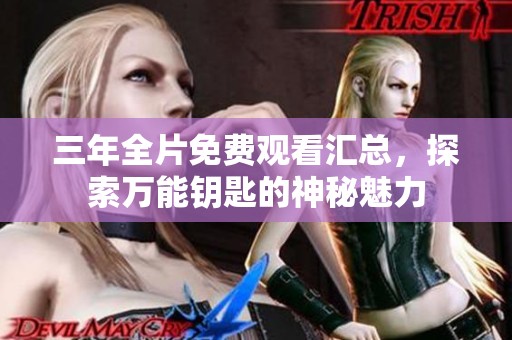 三年全片免费观看汇总，探索万能钥匙的神秘魅力