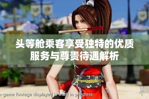 头等舱乘客享受独特的优质服务与尊贵待遇解析