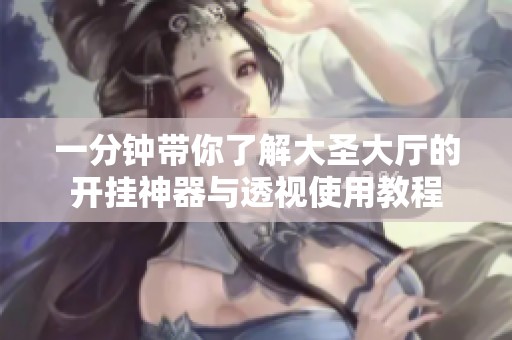 一分钟带你了解大圣大厅的开挂神器与透视使用教程
