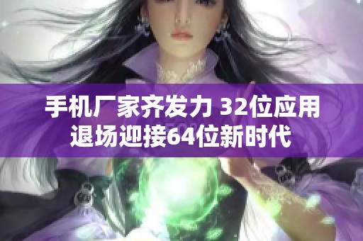 手机厂家齐发力 32位应用退场迎接64位新时代