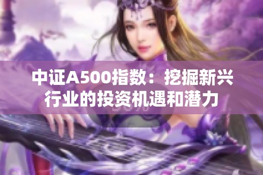 中证A500指数：挖掘新兴行业的投资机遇和潜力