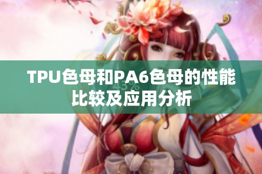TPU色母和PA6色母的性能比较及应用分析