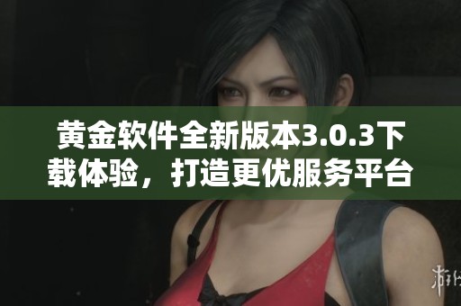 黄金软件全新版本3.0.3下载体验，打造更优服务平台