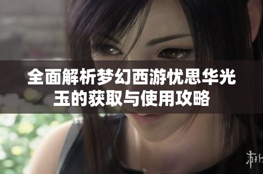 全面解析梦幻西游忧思华光玉的获取与使用攻略