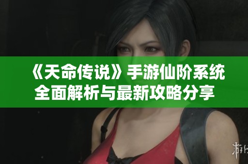 《天命传说》手游仙阶系统全面解析与最新攻略分享