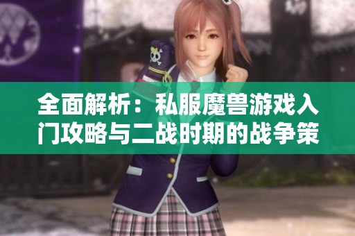 全面解析：私服魔兽游戏入门攻略与二战时期的战争策略指南
