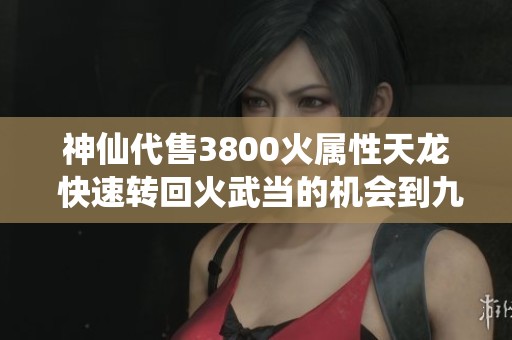 神仙代售3800火属性天龙 快速转回火武当的机会到九月七号结束