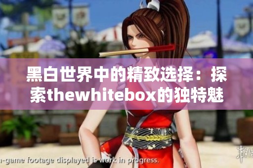 黑白世界中的精致选择：探索thewhitebox的独特魅力
