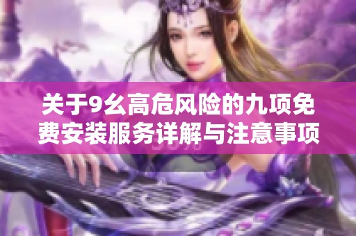 关于9幺高危风险的九项免费安装服务详解与注意事项