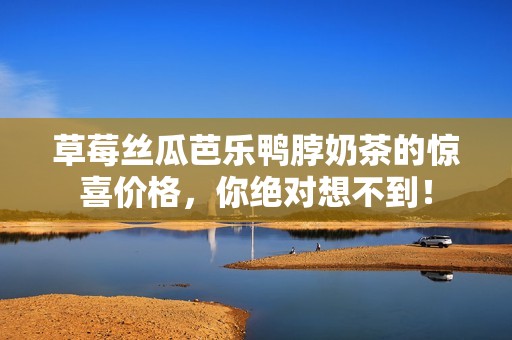 草莓丝瓜芭乐鸭脖奶茶的惊喜价格，你绝对想不到！