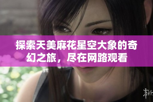 探索天美麻花星空大象的奇幻之旅，尽在网路观看