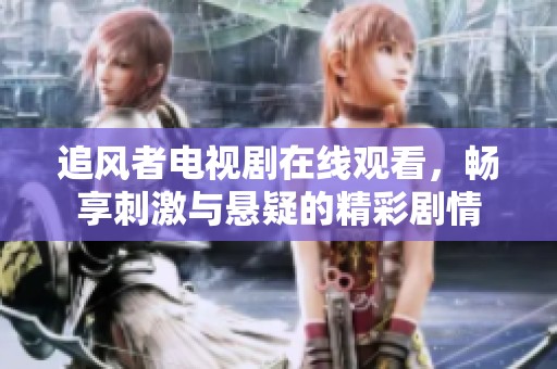 追风者电视剧在线观看，畅享刺激与悬疑的精彩剧情