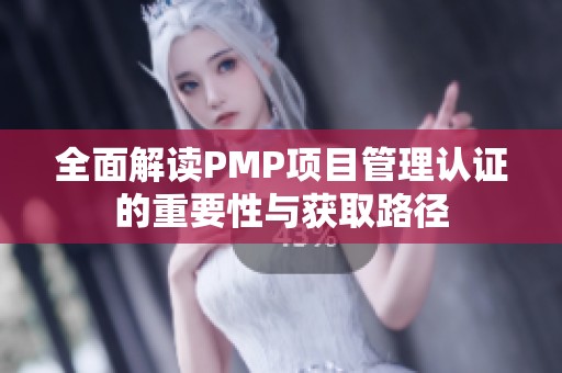 全面解读PMP项目管理认证的重要性与获取路径