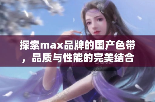 探索max品牌的国产色带，品质与性能的完美结合