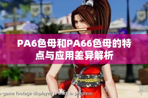 PA6色母和PA66色母的特点与应用差异解析