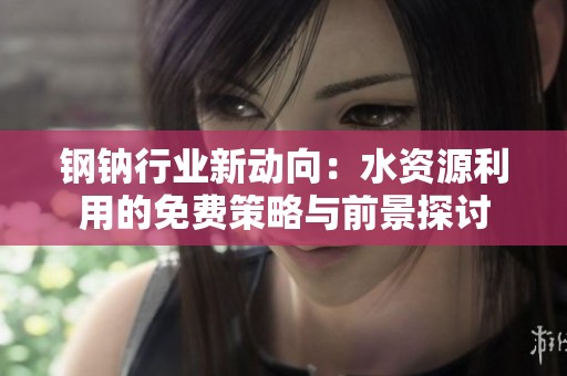 钢钠行业新动向：水资源利用的免费策略与前景探讨