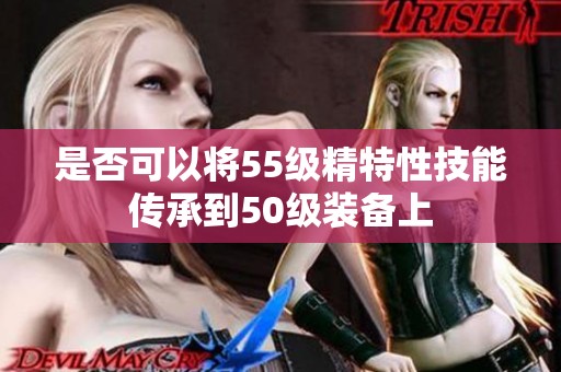 是否可以将55级精特性技能传承到50级装备上