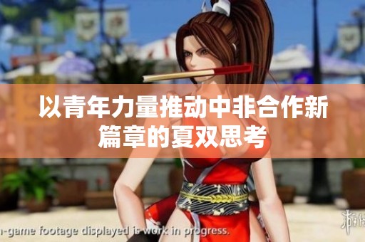 以青年力量推动中非合作新篇章的夏双思考