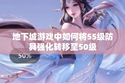 地下城游戏中如何将55级防具强化转移至50级