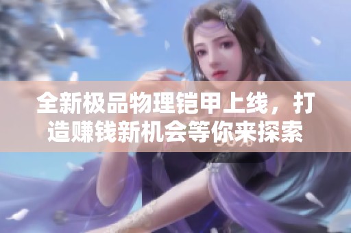 全新极品物理铠甲上线，打造赚钱新机会等你来探索