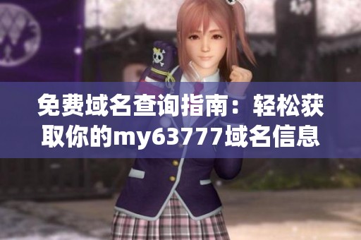 免费域名查询指南：轻松获取你的my63777域名信息