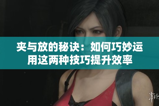 夹与放的秘诀：如何巧妙运用这两种技巧提升效率