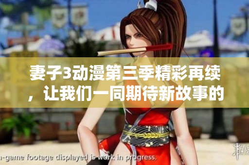 妻子3动漫第三季精彩再续，让我们一同期待新故事的展开