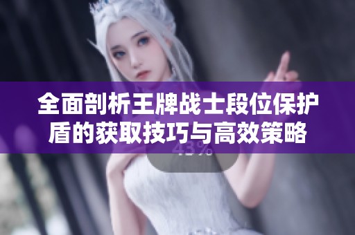 全面剖析王牌战士段位保护盾的获取技巧与高效策略