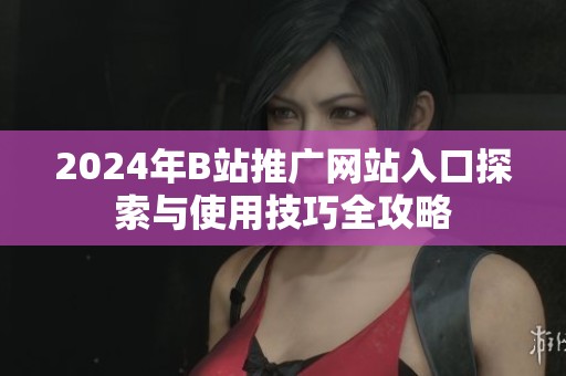 2024年B站推广网站入口探索与使用技巧全攻略