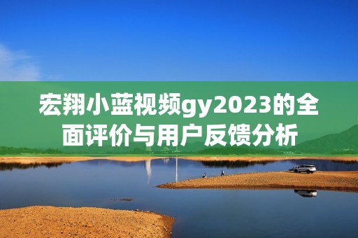 宏翔小蓝视频gy2023的全面评价与用户反馈分析