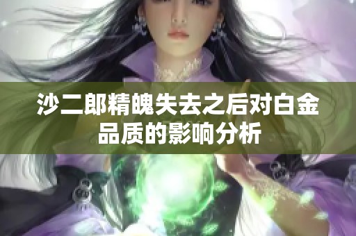 沙二郎精魄失去之后对白金品质的影响分析