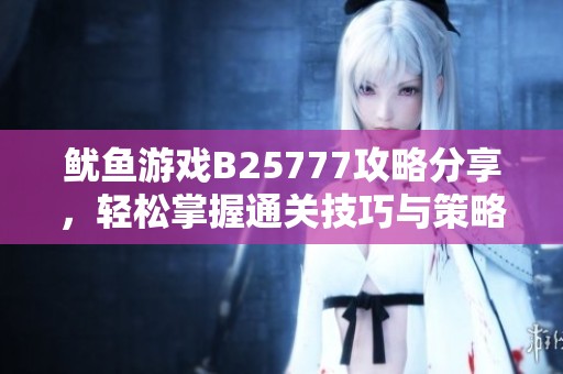 鱿鱼游戏B25777攻略分享，轻松掌握通关技巧与策略