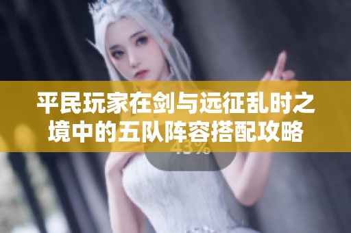 平民玩家在剑与远征乱时之境中的五队阵容搭配攻略