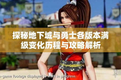 探秘地下城与勇士各版本满级变化历程与攻略解析