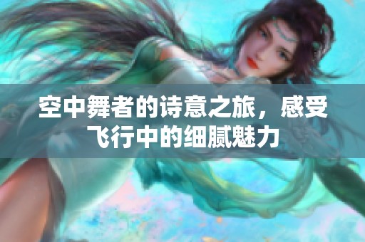空中舞者的诗意之旅，感受飞行中的细腻魅力