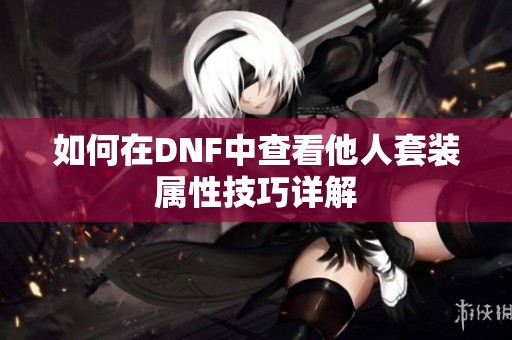 如何在DNF中查看他人套装属性技巧详解