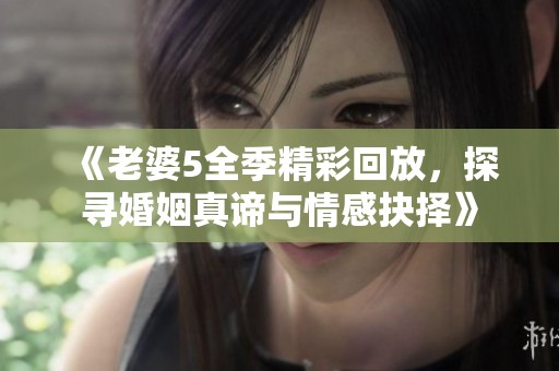 《老婆5全季精彩回放，探寻婚姻真谛与情感抉择》