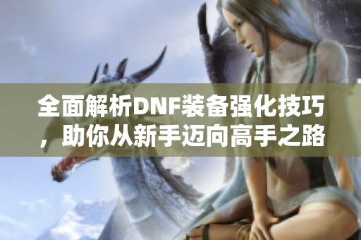 全面解析DNF装备强化技巧，助你从新手迈向高手之路