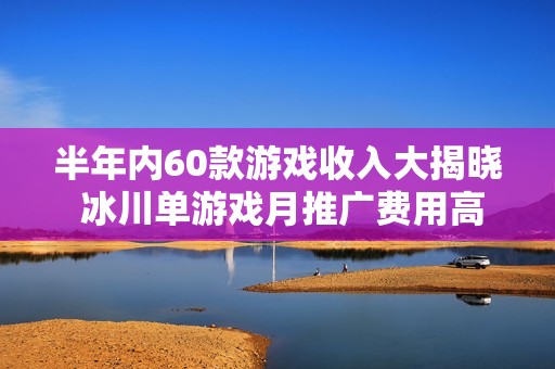 半年内60款游戏收入大揭晓 冰川单游戏月推广费用高达7900万