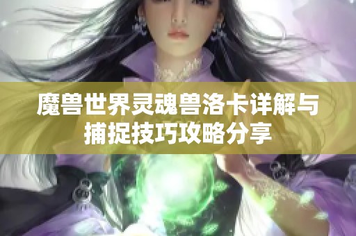 魔兽世界灵魂兽洛卡详解与捕捉技巧攻略分享